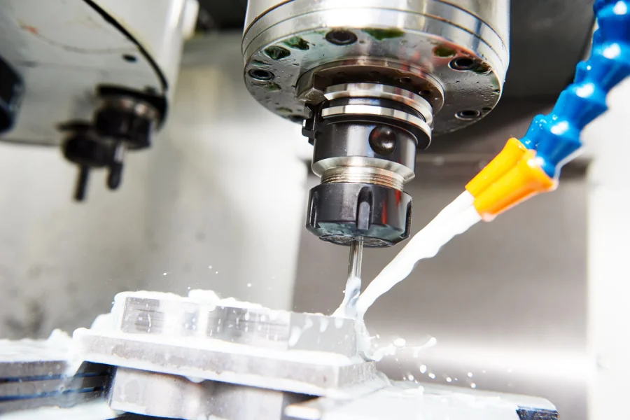 CNC milling machine work